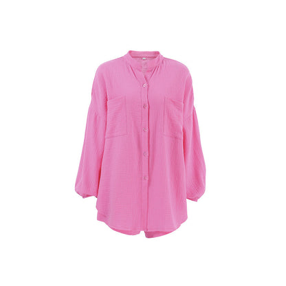 2 Pcs Casual Cardigan Shorts Lounge Pajamas Set