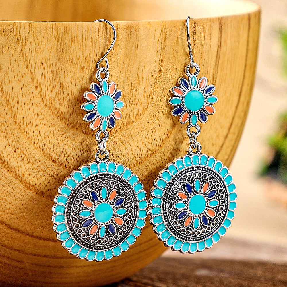 Trendy European & American Long Geometric Drop Earrings