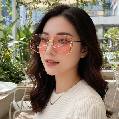 Fashionable Punk Style Oversized Sunglasses for Parties
