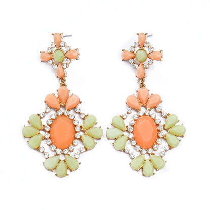 Bohemian Tassel Drop Earrings Colorful Ethnic Jewelry Set