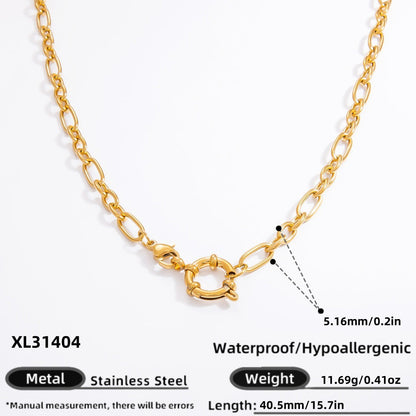 Fashionable DIY Jewelry Pendant Necklace Stainless Steel 18K Gold Plated