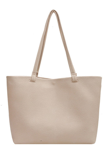 Leather Tote Bag Large Capacity Minimalist Design