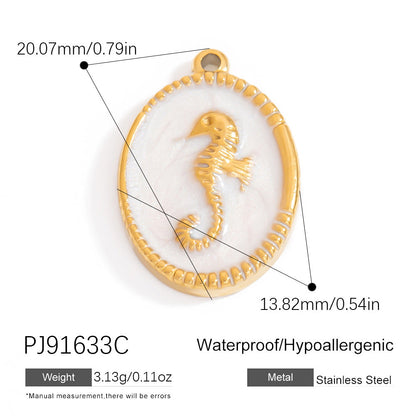 Bohemian Style Stainless Steel Beach Pendant Necklace