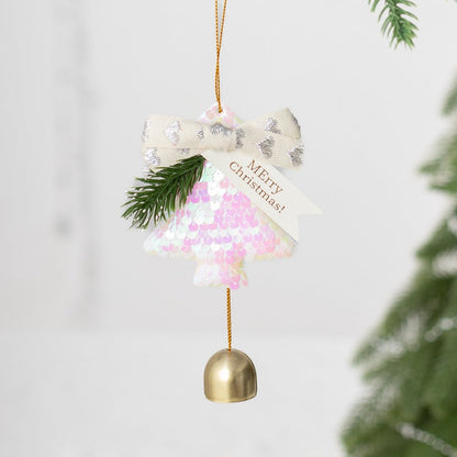 Christmas Tree Jingle Bell Bow Door Decoration