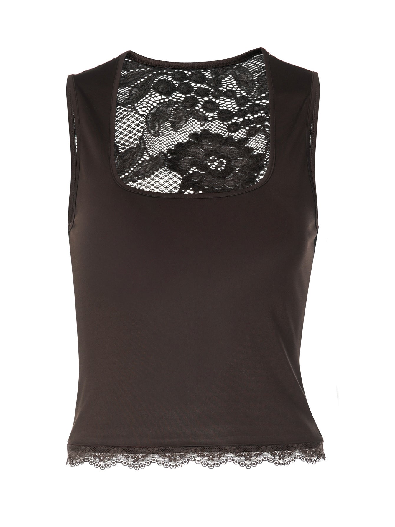Sexy Slim Fit Lace-Insert Crop Top