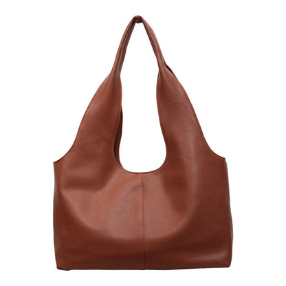 Trendy Color-Block Design Women's Tote Bag Casual Large Capacity Shoulder Bag