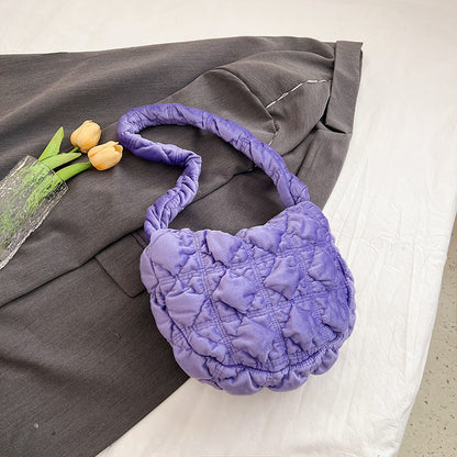 Trendy Velvet Cloud Bag Small Shoulder Bag