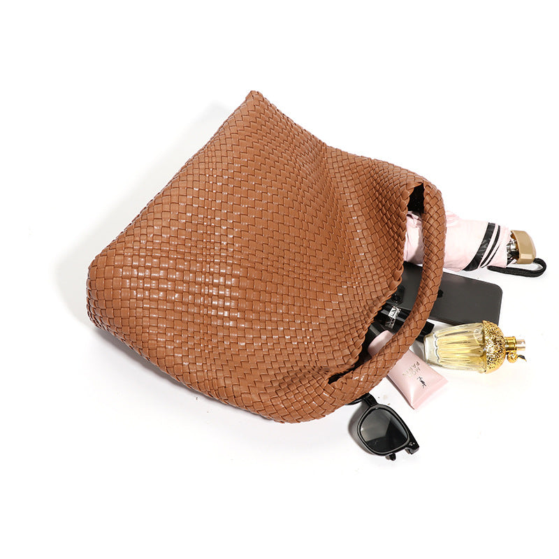 Trendy Handmade Woven Shoulder Tote Bag