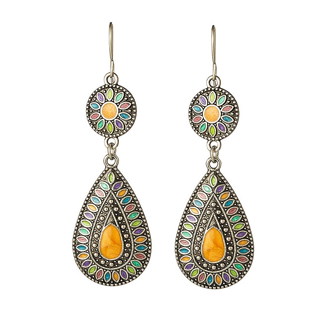 Bohemian Geometric Drop Earrings Zinc Alloy Dangle Jewelry