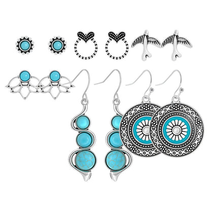 Bohemian Vintage Hollow Circle Earrings for Women