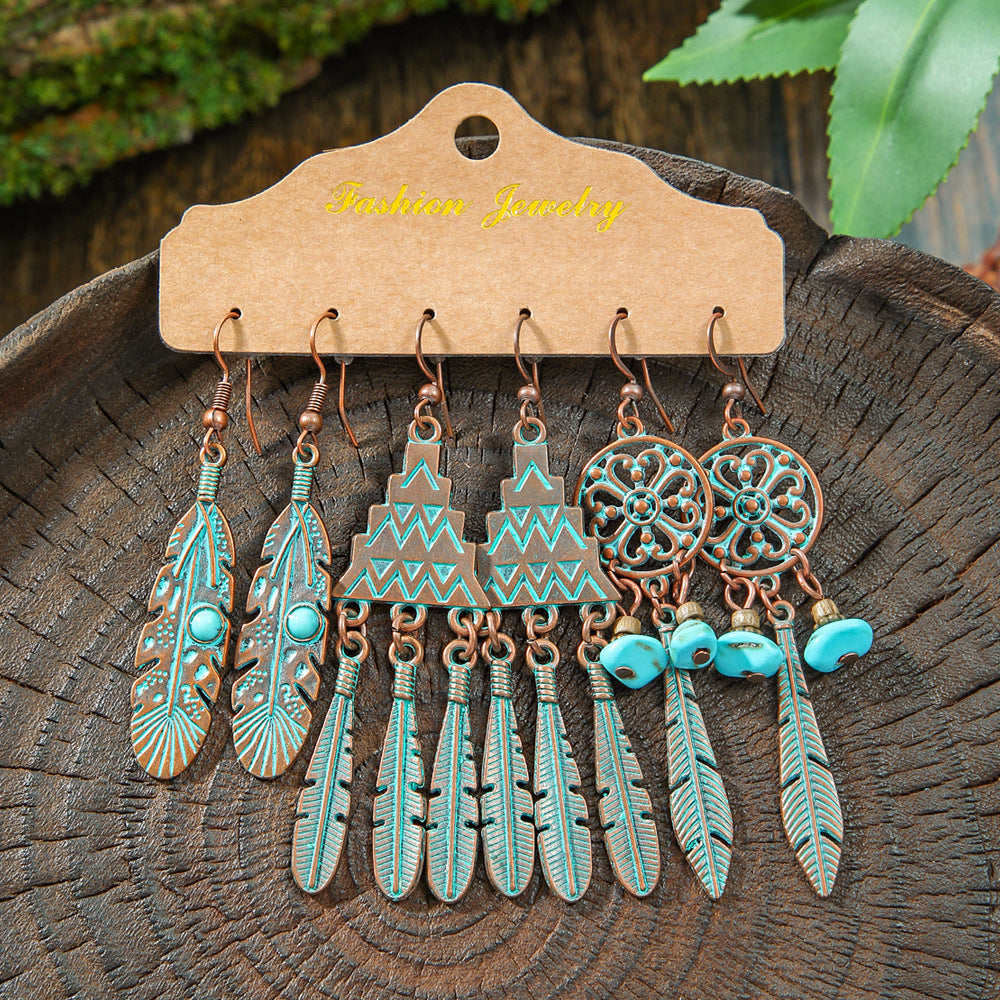 Bohemian Tassel Earrings Vintage Metal