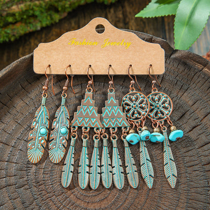 Bohemian Tassel Earrings Vintage Metal