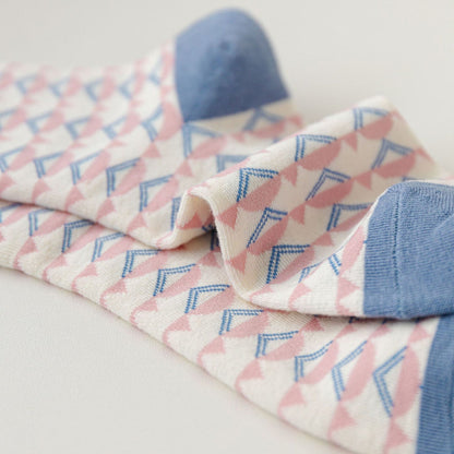 Rufia - Cute Bunny Socks in Light Blue and White