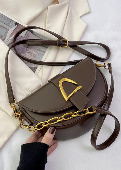 Half Moon Crossbody Bag High Quality PU Leather