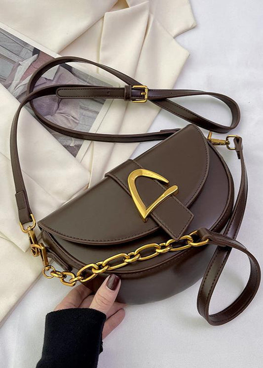 Half Moon Crossbody Bag High Quality PU Leather
