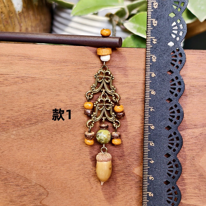 Vintage Leaf Hairpin Handmade Alloy Hair Accessories
