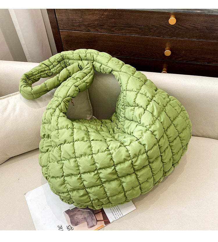 Chic Cloud Shoulder Bag Stylish Large Capacity Nylon Tote