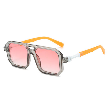 Square Sunglasses Retro Stylish Pilot Shades UV400 Protection