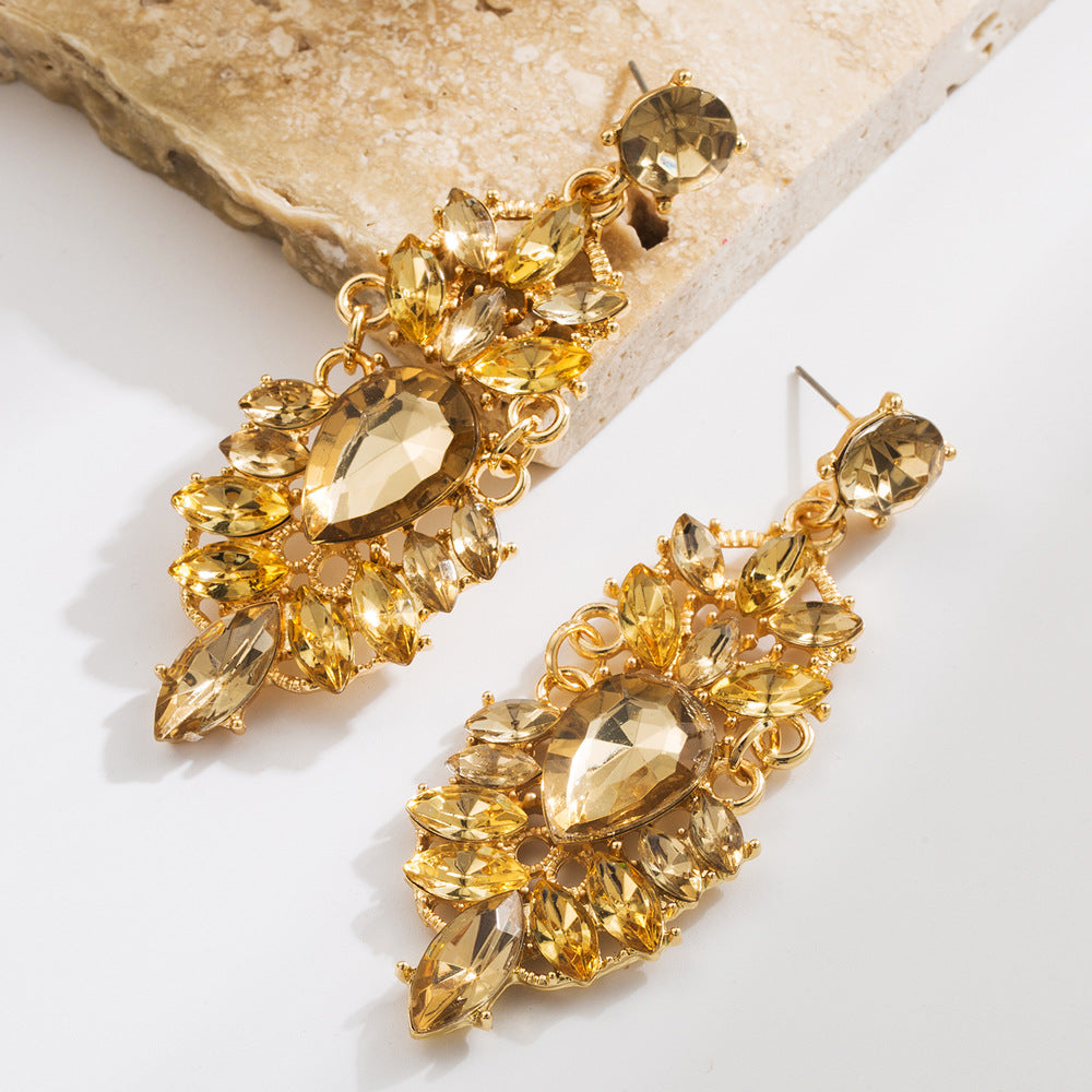 Vintage Water Drop Statement Earrings for Women