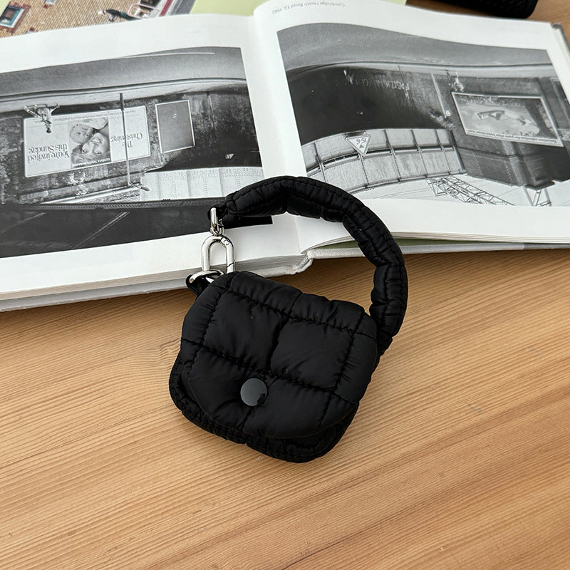 Mini Pleated Cloud Shape Earphone Case Portable Pouch