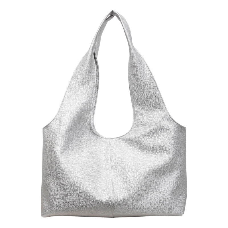 Trendy Color-Block Design Women's Tote Bag Casual Large Capacity Shoulder Bag