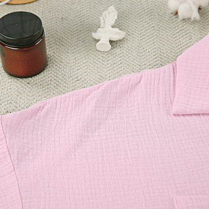 Flounce Solid Color Homewear Sets