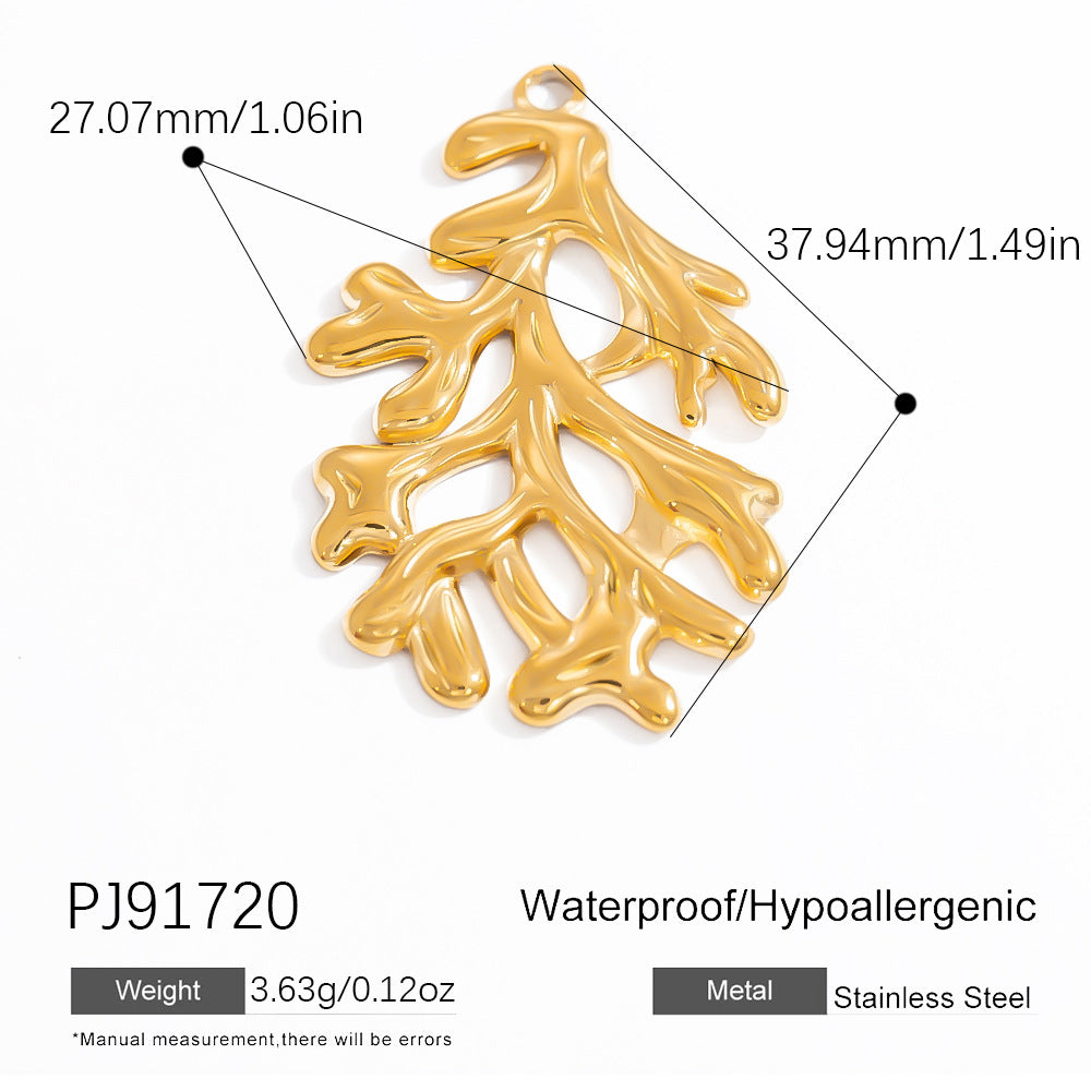 DIY Gradient Butterfly Flower Stainless Steel Pendants