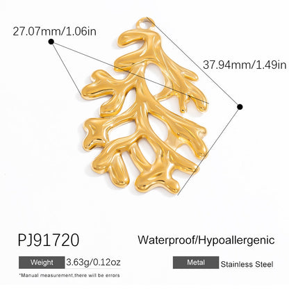 DIY Gradient Butterfly Flower Stainless Steel Pendants