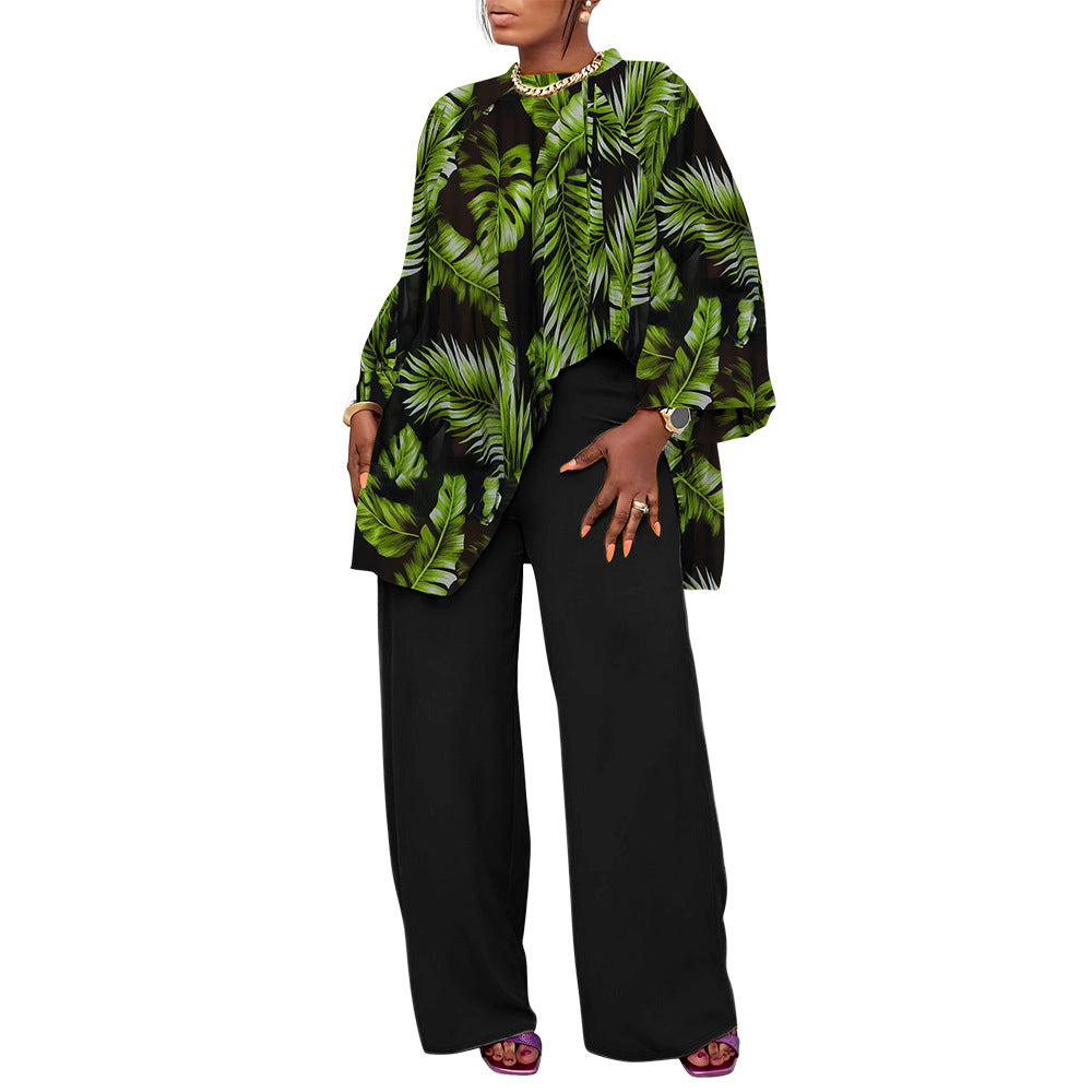 Trendy Casual Plus Size Two-Piece Set
