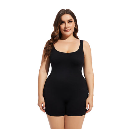 Seamless High-Waisted Bodysuit For Curvy Women