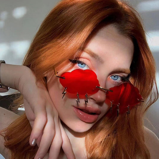 Trendy Frameless Cloud Lightning Sunglasses