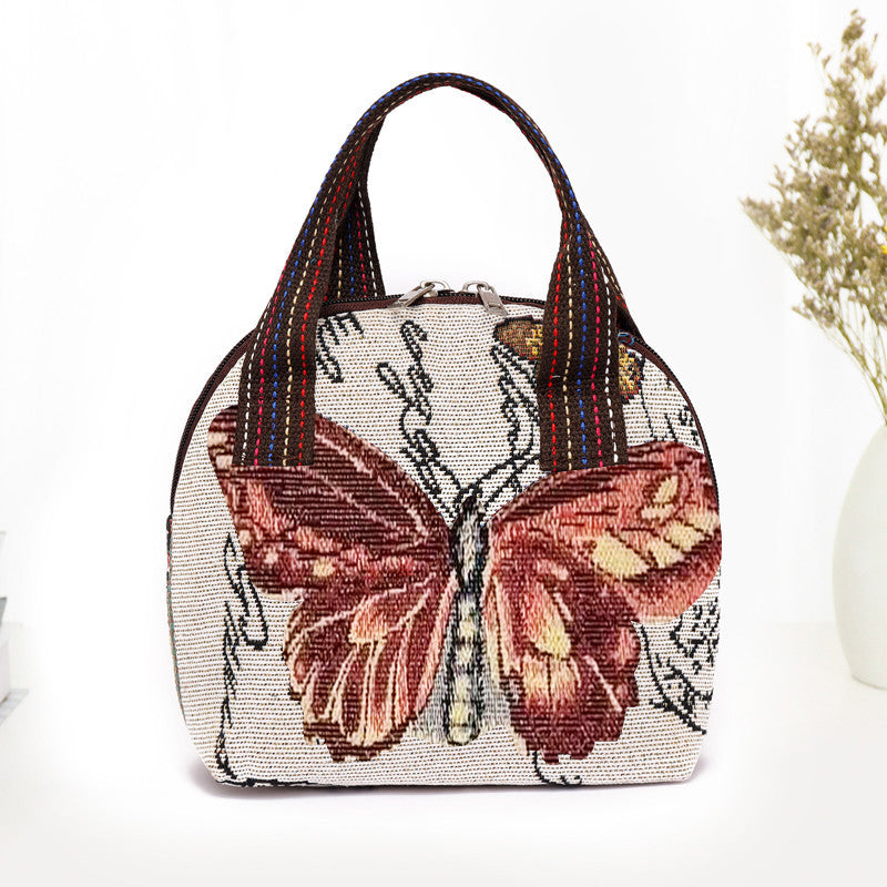 Handbag Bag Women'S New Bag Children'S Bag Woven Ethnic Style Small Cloth Bag
