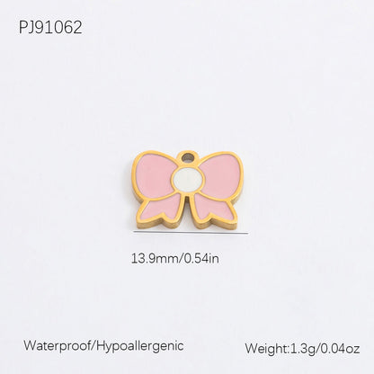 Heart-Shaped 18K Gold Stainless Steel Pendant Necklace