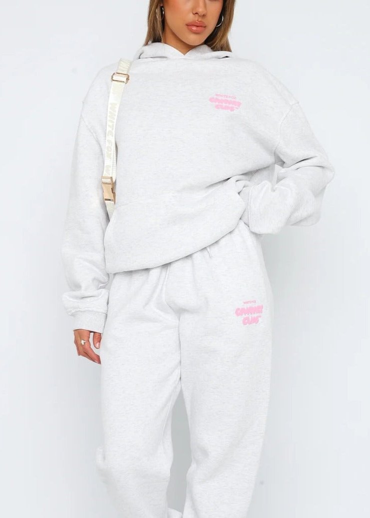 Oversized Hoodie And Jogger Set Plush Cotton