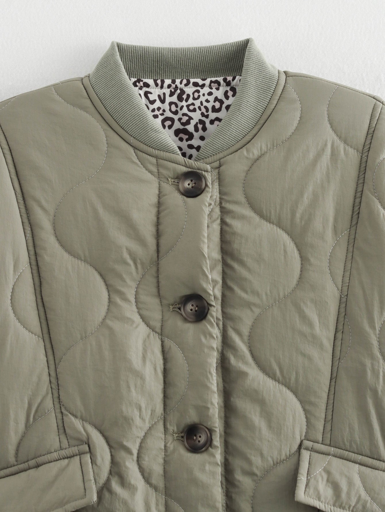 Casual Quilted Button Down Padded Coat