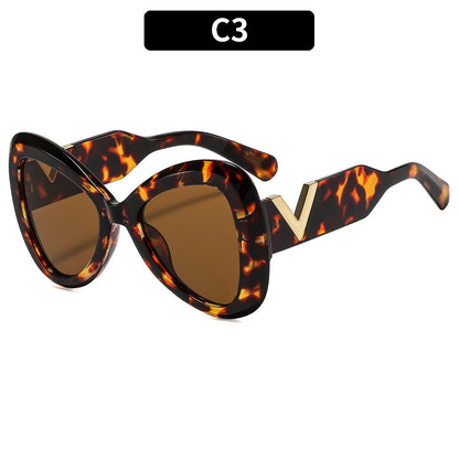 Trendy Butterfly Sunglasses Non-Polarized UV400 Protection