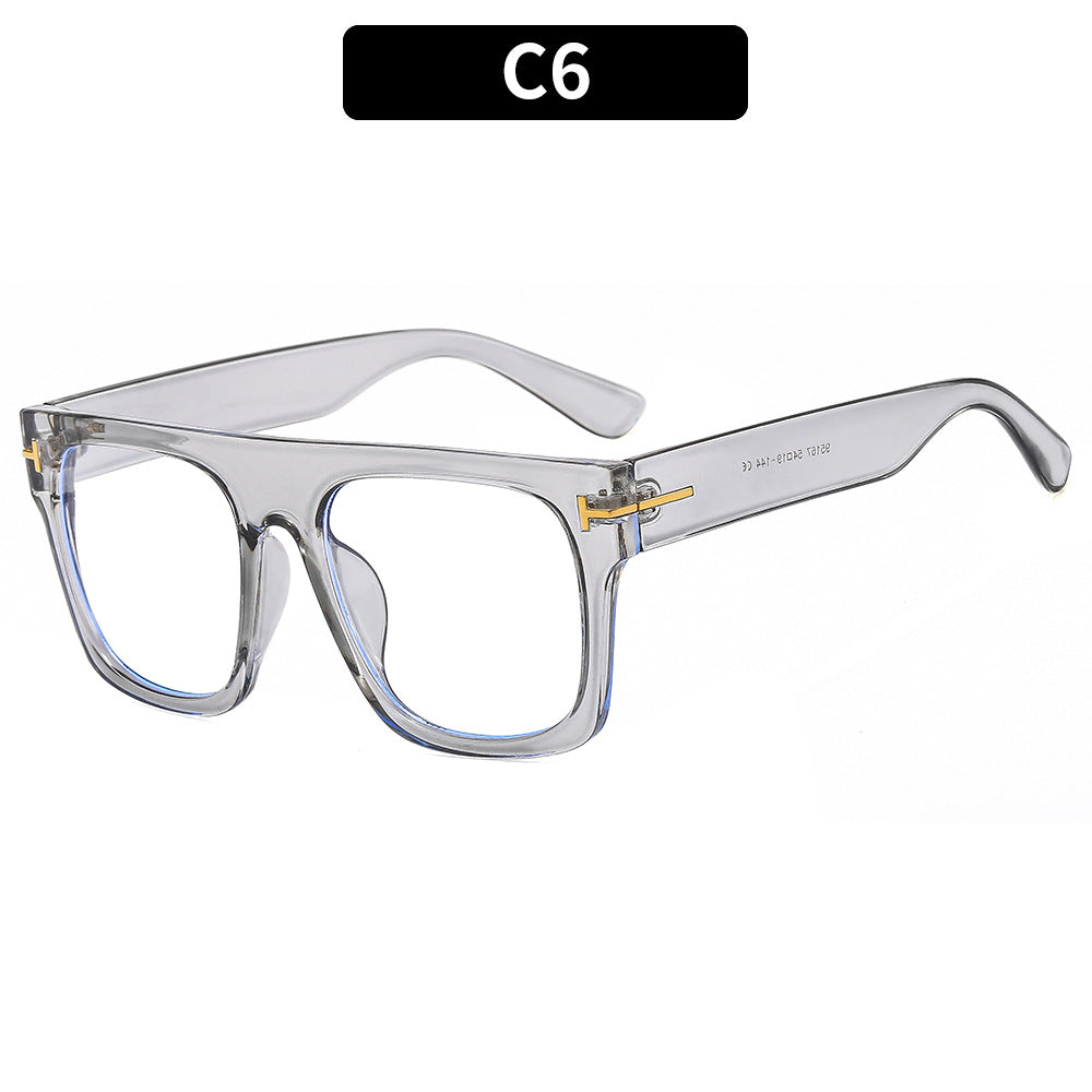 Trendy Large Frame Anti-Blue Light Glasses for Men and Women