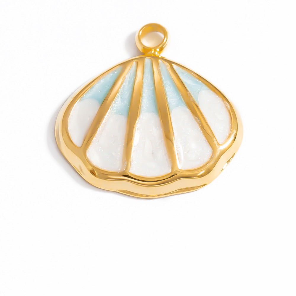 Heart-Shaped 18K Gold Stainless Steel Pendant Necklace