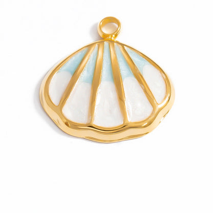 Heart-Shaped 18K Gold Stainless Steel Pendant Necklace