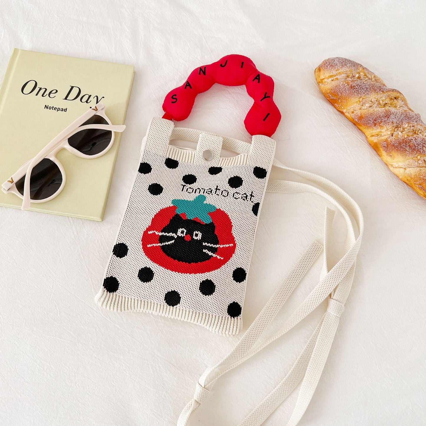 Cosbai - Mini Knitted Crossbody &amp; Handbag