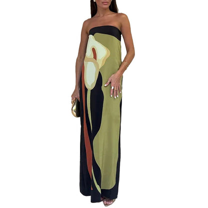 Elegant Floral A-Line Dress for Women