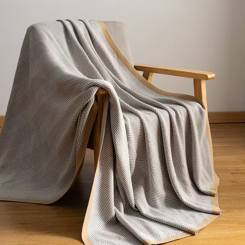 Repeating Geometric Cozy Throw Blanket