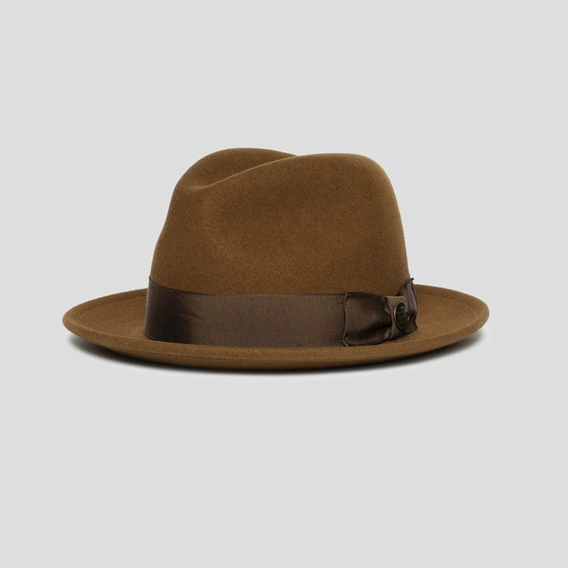 Wool Felt Bowler Hat Stylish Unisex Autumn Winter Fashion