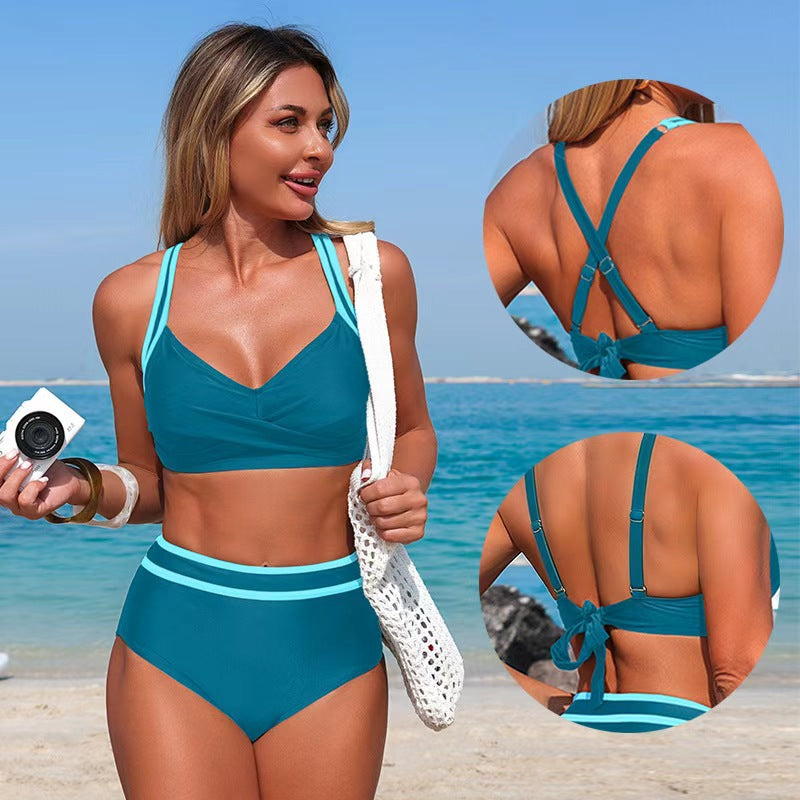 New Women'S Bikinis High Elastic Quick-Dry Swimwear