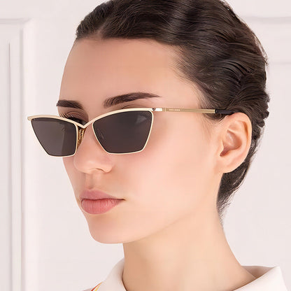 Trendy Irregular Metal Sunglasses Stylish UV400 Protection