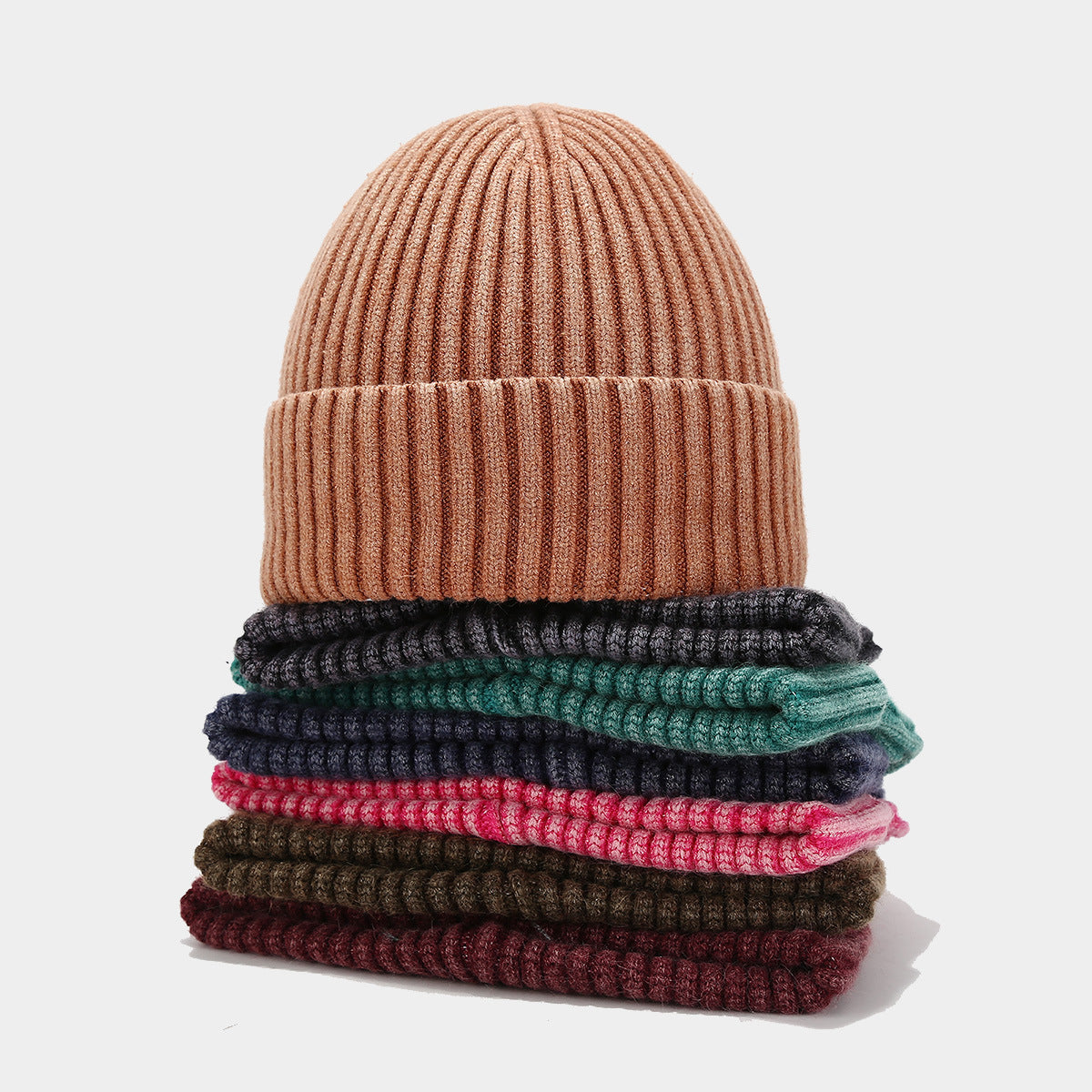Vintage Washed Winter Thermal Knit Beanie