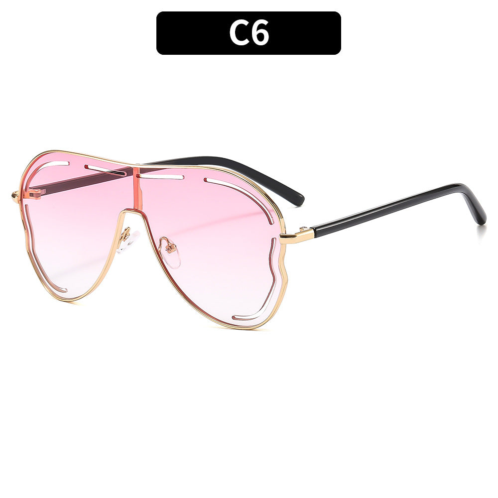 Trendy Oversized Cat-Eye Sunglasses UV400 Protection