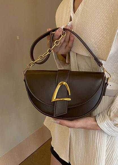 Half Moon Crossbody Bag High Quality PU Leather