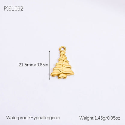 Heart Shaped Ocean Necklace Stainless Steel 18k Gold Pendant