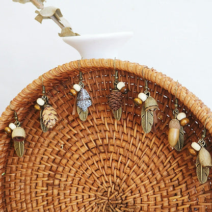 Bohemian Feather Tassel Earrings Vintage Tribal Style